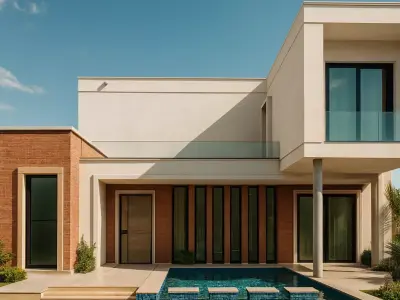 3D Model Two-Story Waterfront Chalet Low-poly 3D model