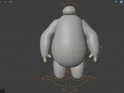 Big hero 6 - Baymax rigged 3D model