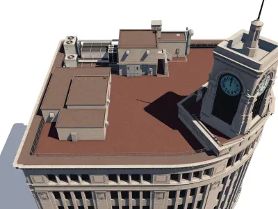 Wako Department Store Low-poly 3D model