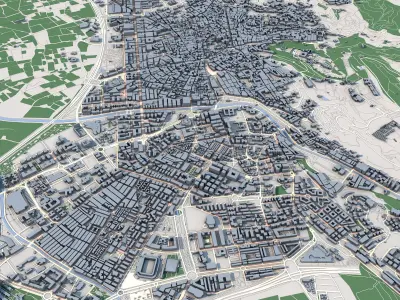 Granada City Spain 3D model