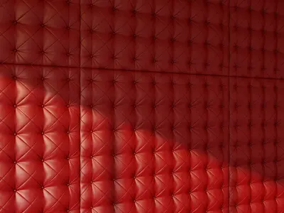 Decorative red wall panel 3D model