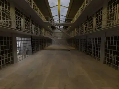Prison cell - Low-poly 3D model