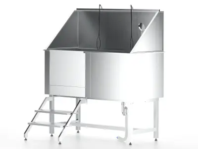 3D Dog Wash Station 3D model