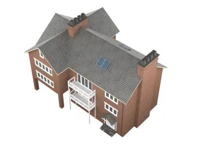 British House Design 06 Low-poly 3D model