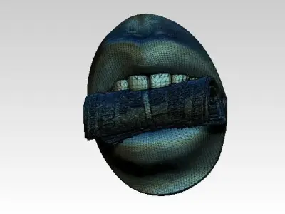 Million Hundred Thousand Dollar Lady Mouth Money roll lip 3D print model
