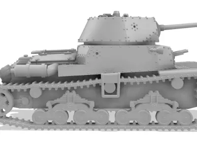 Fiat-Ansaldo M13-40 - 1-100 Scale 3D print model