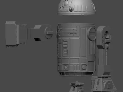 Star Wars - R2D2 Container for 3D Printing 3D model