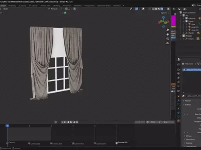 Curtain 3D model
