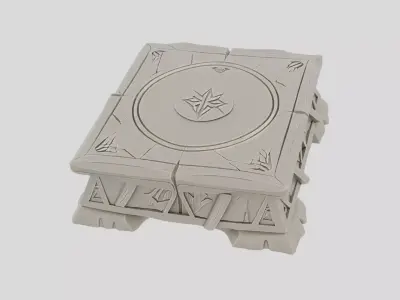 Arcane Ritual Altar for 3D print 3D model