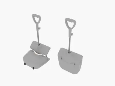  Dustpan Wheel 3D model