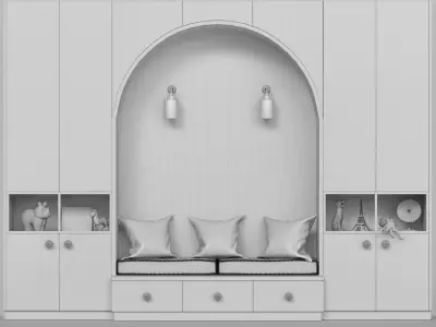 Children room - wardrobe 3D model