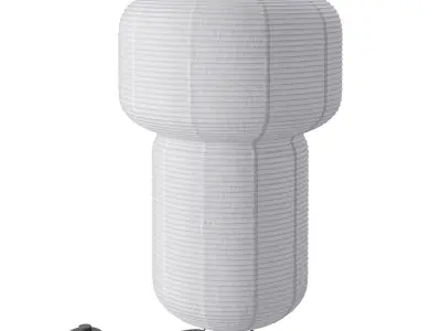 H and M Rice paper floor lamp 3D model