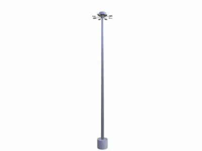Street Light Low-poly 3D model 39