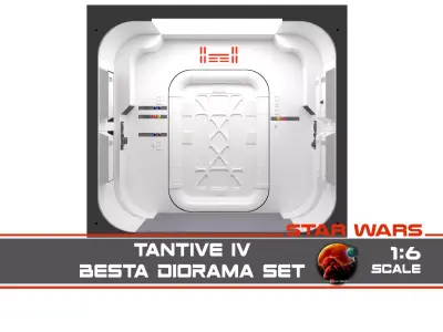 The Tantive IV Hallway 1-6 scale BESTA 3D print model