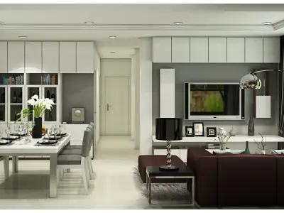 first floor living 3D model