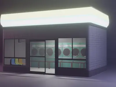 Laudry Build  Low-poly 3D model