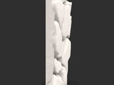 Game Optimized Rock Wall Mesh 3D print model purchase