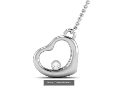 33 Ultra Light wt charms pendant necklace 3D Model Pack