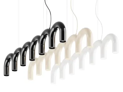 OBLURE ARCH BLACK Hanging lamp 3D model