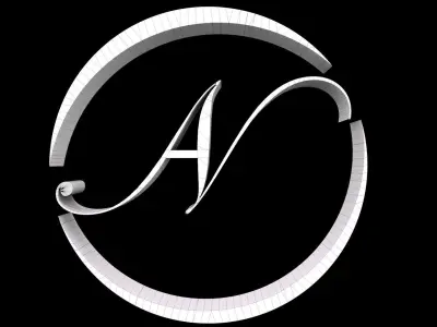 AN Logo 3D Design 3D model 3D model