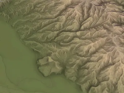 Boise Low-poly 3D model