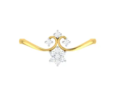 Women Ring Render 3dm STL OBJ FBX Details 3D print model 32