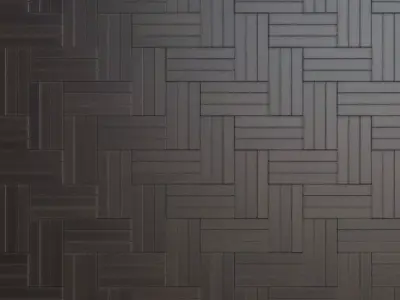 Classic Dark Espresso Wood Parquet PBR Seamless Texture