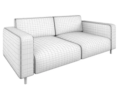 SOFA SYLVIA SEATER OFF WHITE 3D model