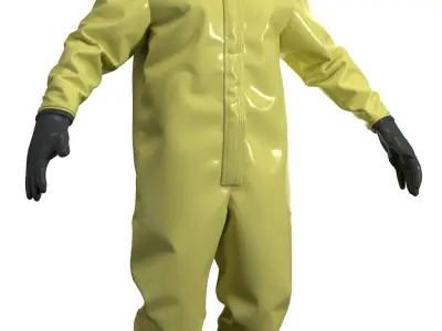 Hazmat Suit - Marvelous Designer 3D model