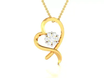 Solitaire Women Pendants  3D print model
