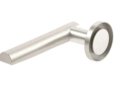 Eurospec Brema Satin Stainless Steel Door Handle Low-poly 3D model