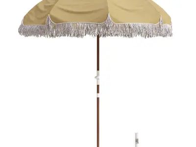 The Holiday Beach Umbrella Vintage Gold 3D model