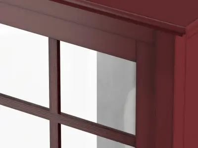 Charlotte Classic Glass Door Storage Buffet 3D model