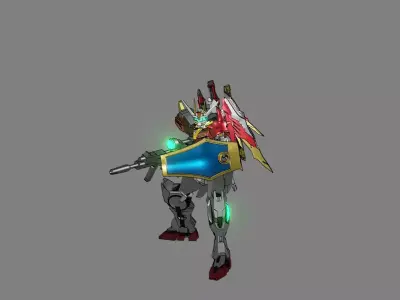Attacker Gundam 21 3D model