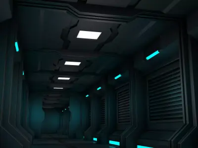 Sci Fi Corridor 3D model