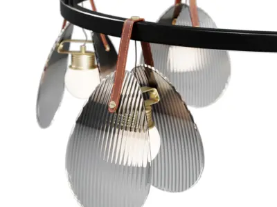 lampatron conch pendant light 01 Low-poly 3D model