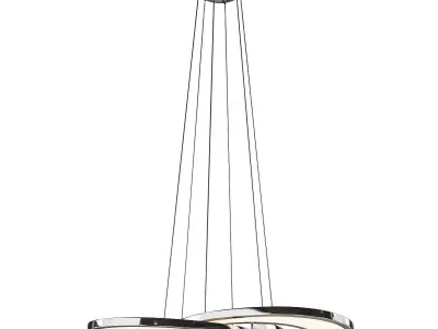 Destiny 4 Light LED Chandelier Low-poly 3D model