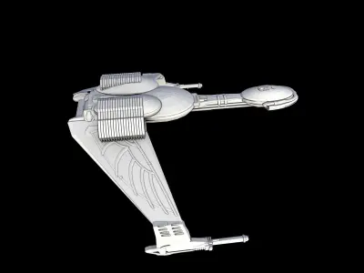 Star Trek - Klingon Bird of Prey - 3D Printable Model 3D print model
