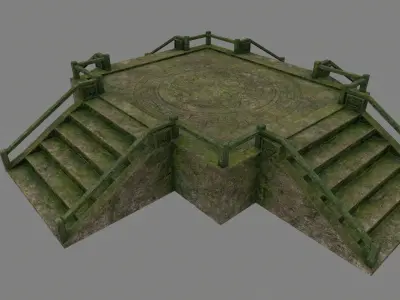 Medieval Door  Low-poly 3D model
