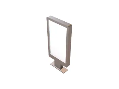 Advertising Display LCD Mockup v6 002 Low-poly 3D model