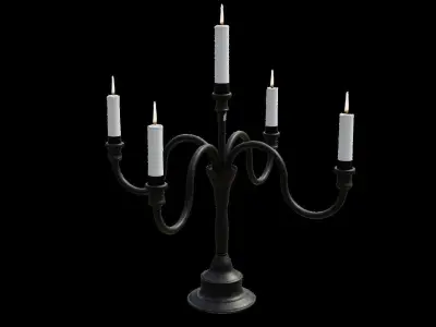 Candelabra Low-poly 3D model