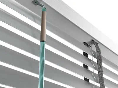 Metal Blinds black - gray 3D model