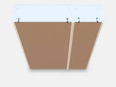 BILLY - OXBERG Bookcase with glass-doors Low-poly 3D model