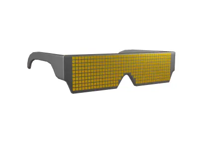 Future Technology Glasses v2 005 Low-poly 3D model