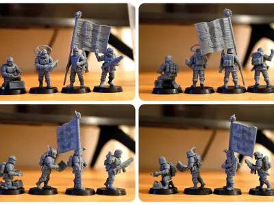 Universal Guard - Command Squad Builder 3D print model