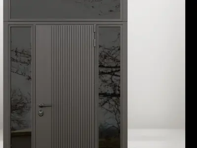 Entrance door set6 3D model
