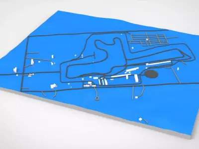 Winton Motor Raceway Australia 3D model