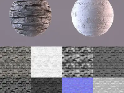 Ancient Temple Wall 01 Texture - Seamless Texture