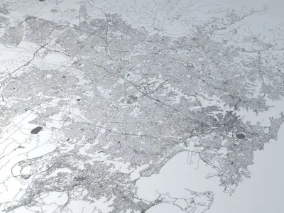 Sydney Road Network and Streets 3D model