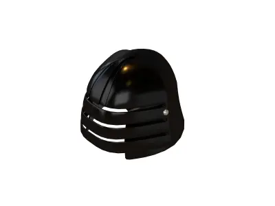 War Helmet V2 005 Low-poly 3D model